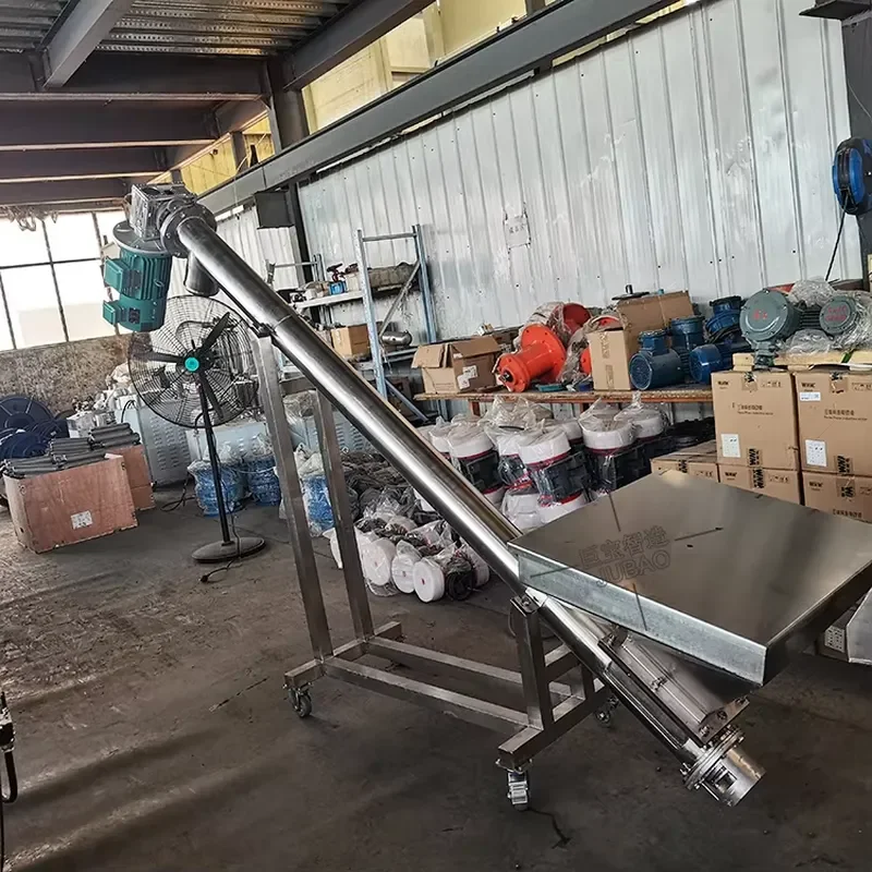 Mini Feeding Machine Automatic Screw Conveyor Auto Hopper Loader for Sand Ore coke