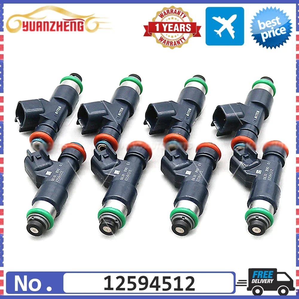 12594512 8pcs NEW Fuel Injectors Nozzle for Chevrolet Avalanche Express Silverado Suburban Tahoe GMC Savana Sierra Yukon XL 1500