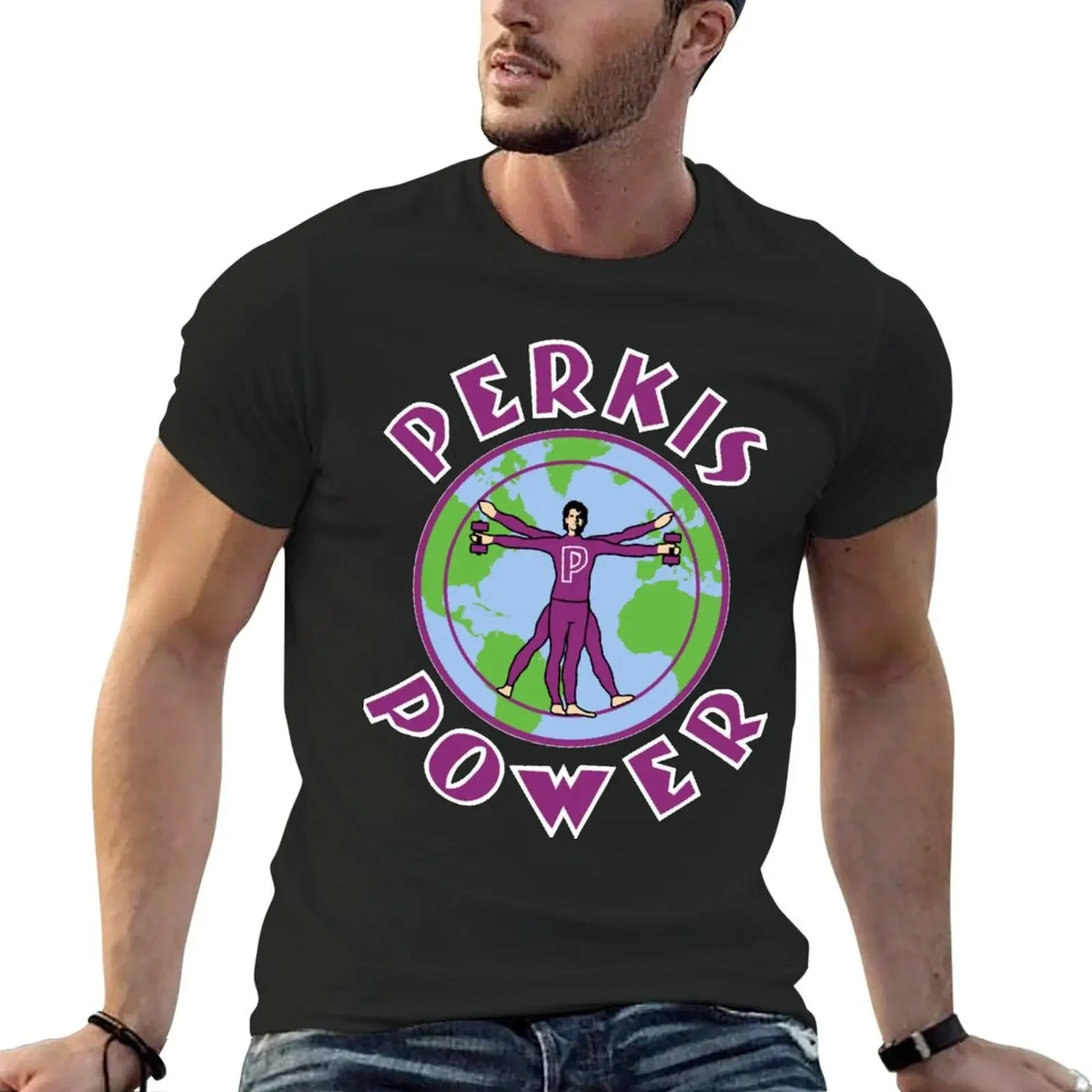 Perkis Power T-Shirt boys animal print anime clothes shirts graphic tees fruit of the loom mens t shirts