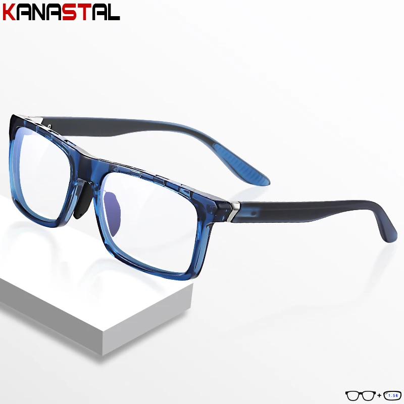 

Women Blue Light Blocking Eyewear Men Reading Glasses Prescription Optical Lenses Myopia Square Anti Fog TR90 Eyeglasses Frame