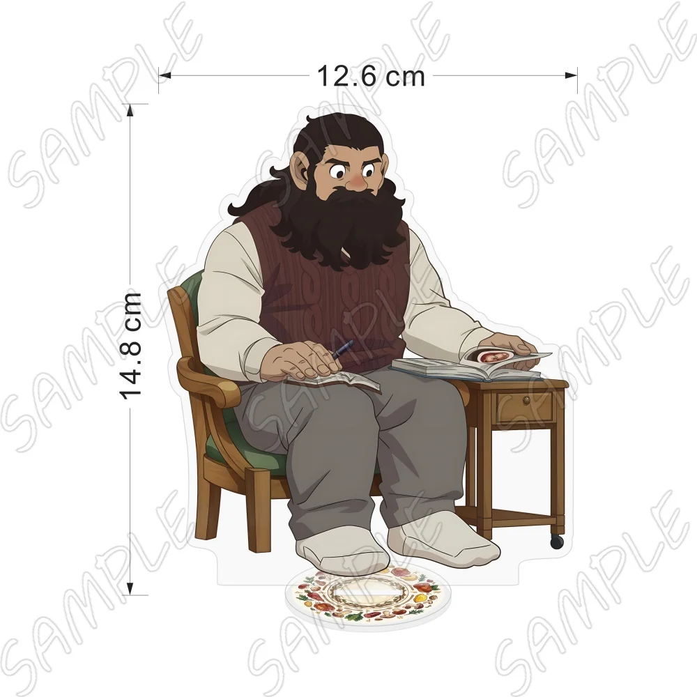 Delicious in Dungeon Anime Acrylic Stand Figure 15cm Marcille, Laios, Senshi  Model Plate Desk Decor Gift For Fans Keychain