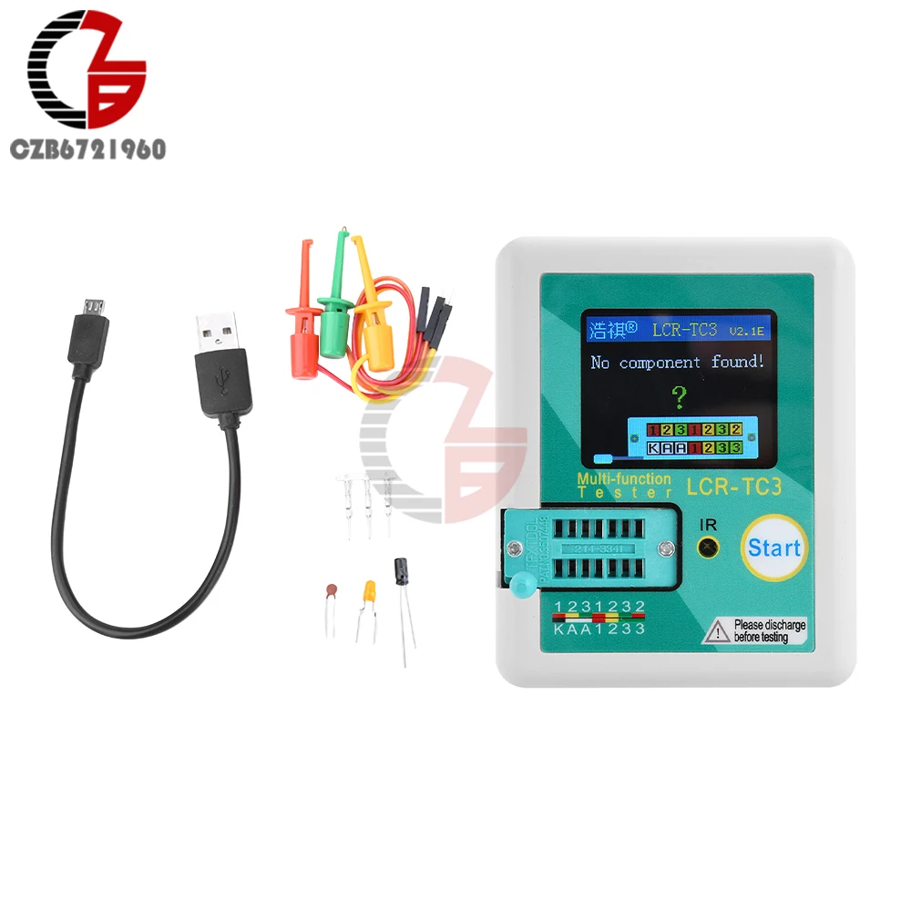 LCR-TC3 LCR-T7 LCR-TC1 LCD Display Multimeter Transistor Tester TFT Diode Triode MOS/PNP/NPN Capacitor Resistor Test Meter