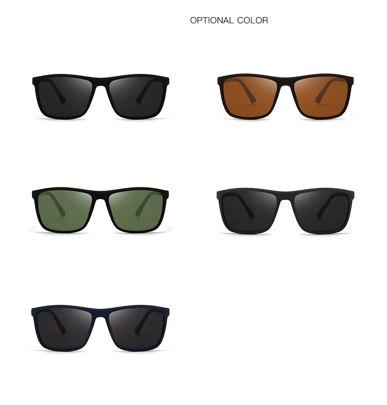 Polarisierte Sonnenbrille für Herren, Fahrer, Fahren, quadratisch, Fahren, Outdoor-Sonnenbrille, Sport-Sonnenbrille 3237 – Detail 6