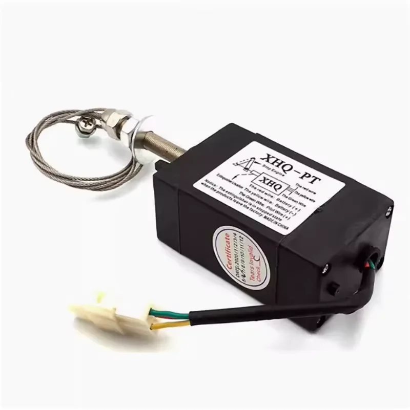 XHQ-PT power on/off pull control shutdown device 12/24V diesel generator flameout shutdown solenoid valve