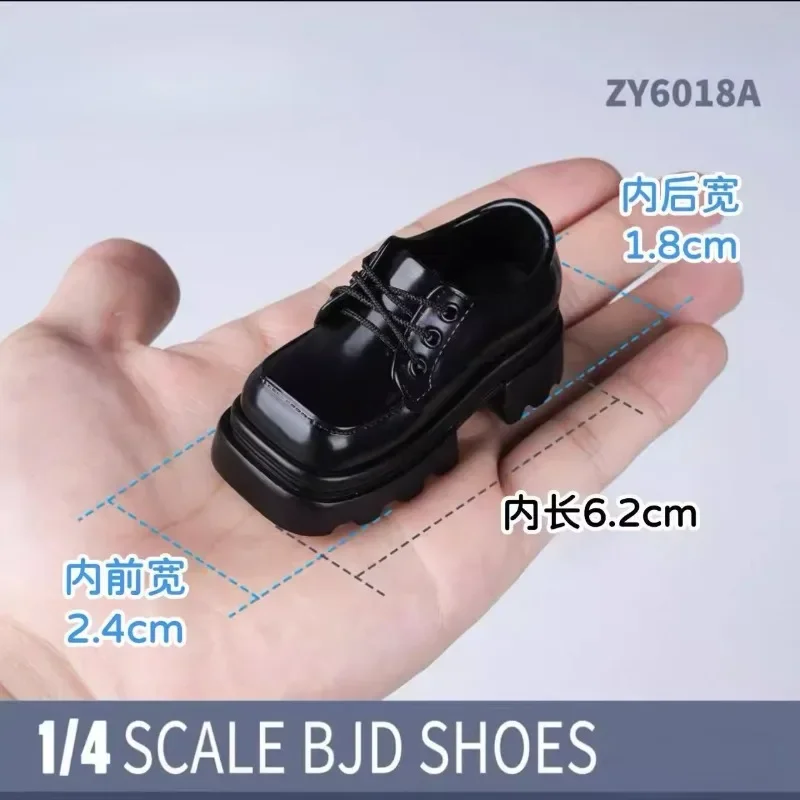 1/4 مقياس أنثى الجندي ألعاب مجوفة الأحذية ساحة تو سميكة سوليد الأحذية نموذج ملحق صالح عمل أرقام دمى الجسم #3