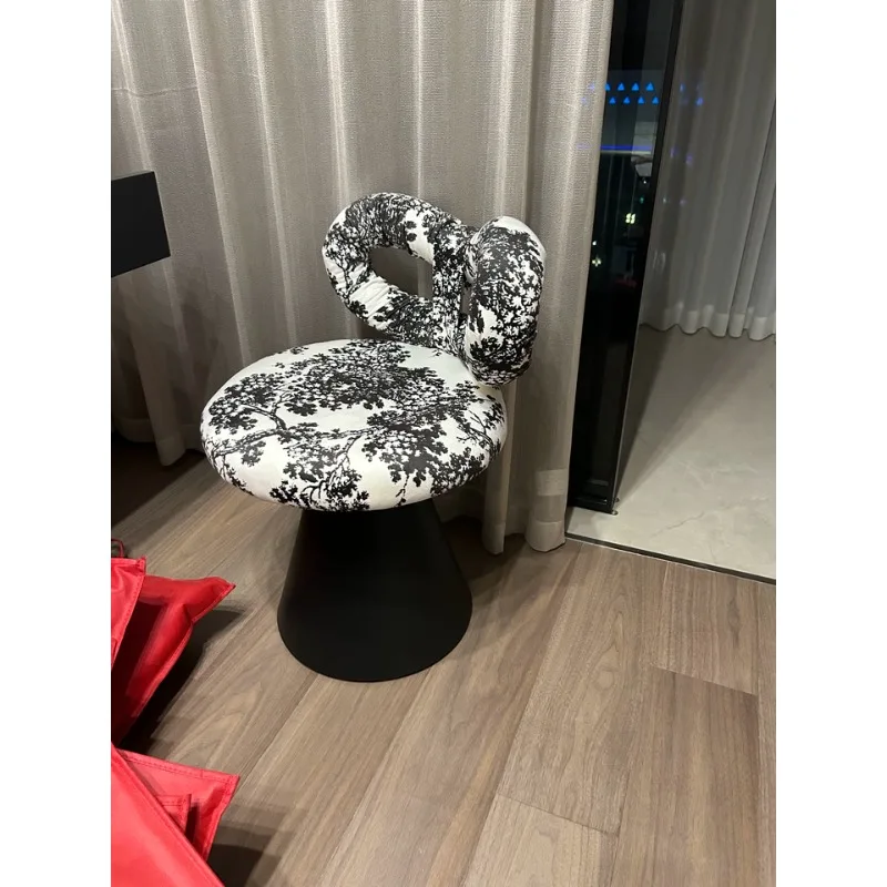 أنيقة خمر الغرور البراز تدوير المخملية بدوار ماكياج البراز مع Bowknot الرجعية براقة خلع الملابس مقعد ديكور غرفة نوم