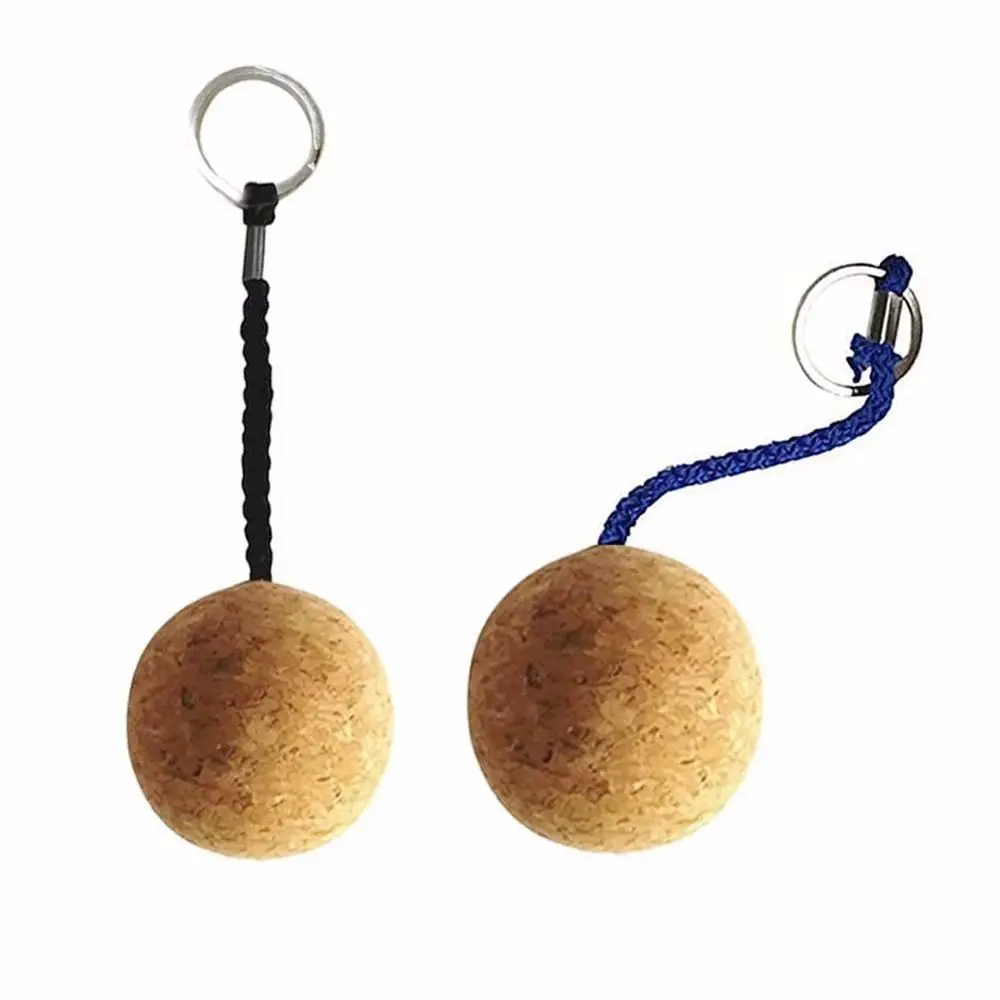 Creativity Diving Rowing Boats Bag Pendant Beach Travel 53mm/35mm Cork Ball Keychain Floating Buoy Key Chain Key Ring