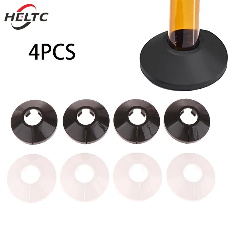 

4pcs/set 16mm Radiator Pipe Collars Cover Triangle Valve Plastic Decorative Cover Round Snap Type Faucet Plumbing Pipe Cover