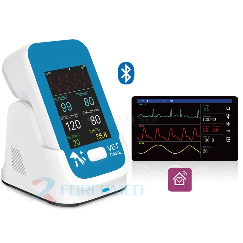Best 2.8 Inch Medical Vital Sigh Monitor Veterinary Blood Pressure Monitor Veterinary Monitor