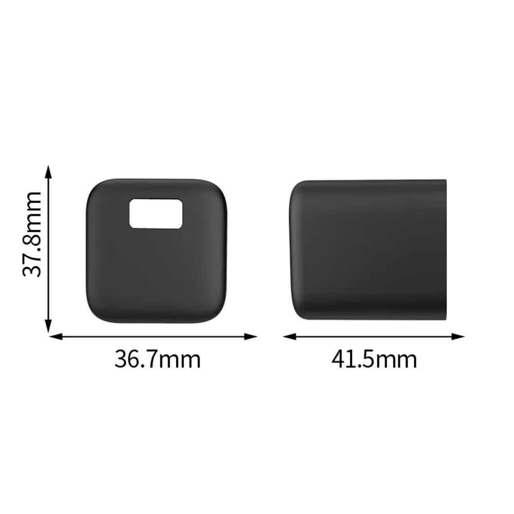 

For Torras Ice Block 45W Charging Head Protective Cover Silicone Cover Anti-fall Dustproof Double USB-C Power Adapter Case