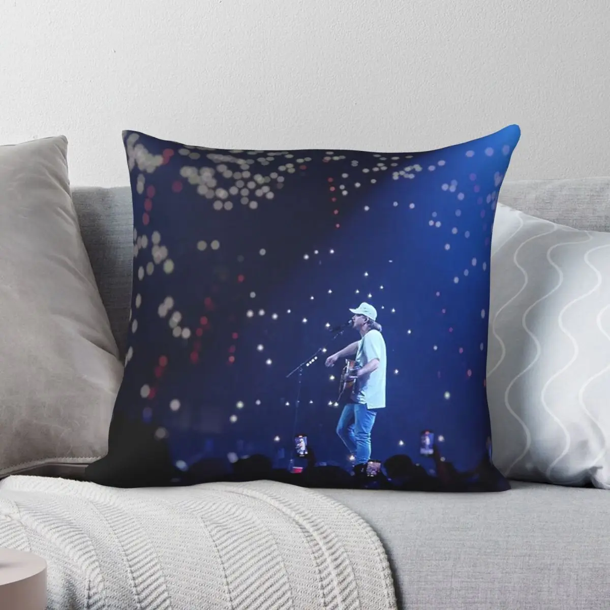 Morgan Wallen Country Music Square Pillowcase Polyester Linen Velvet Creative Zip Decorative Pillow Case Car Cushion Cover