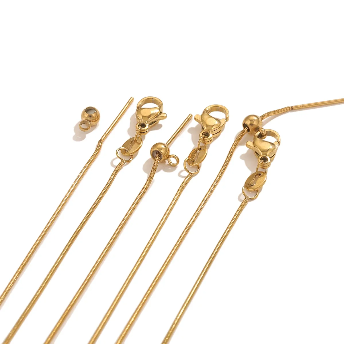 5pcs Adjustable Stainless Steel Chains for DIY Jewellery