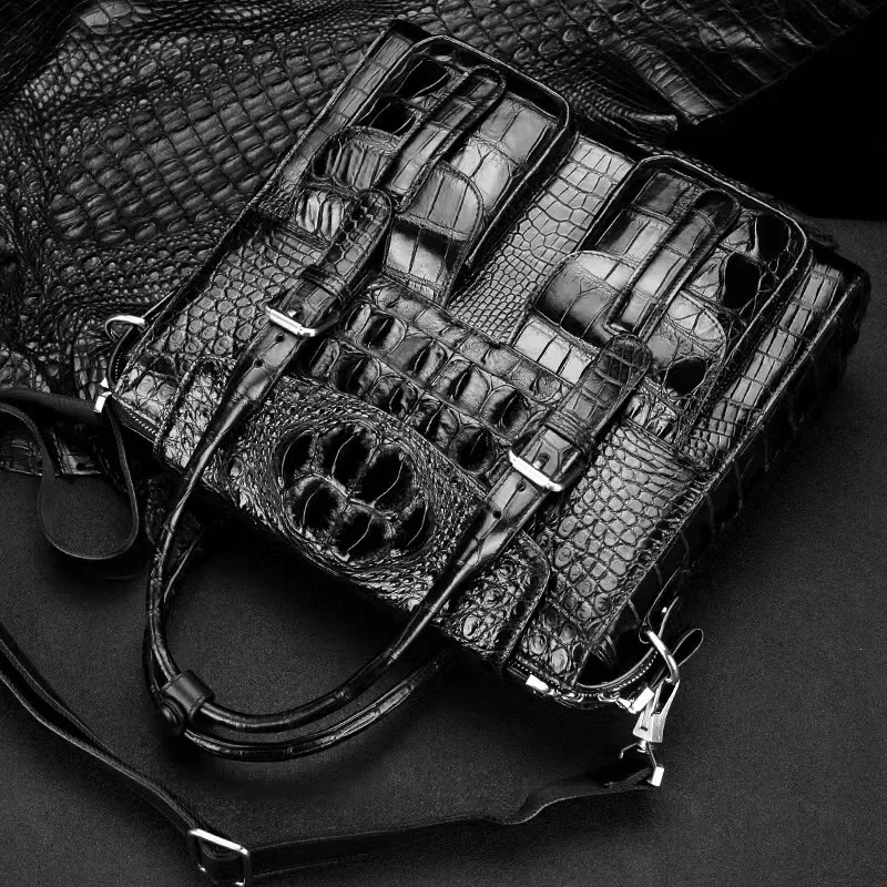 

dongou new crocodile bag business fashion casual travel bag male
