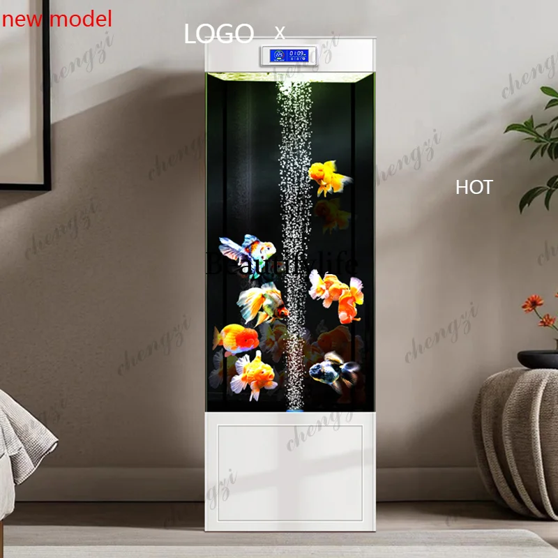 

M138 Fish Agorum Luxury Aquarium Fish Bowl Accent Minimalist Design Indoors Aquarium Modern Goldfish Home Furniture Acquario