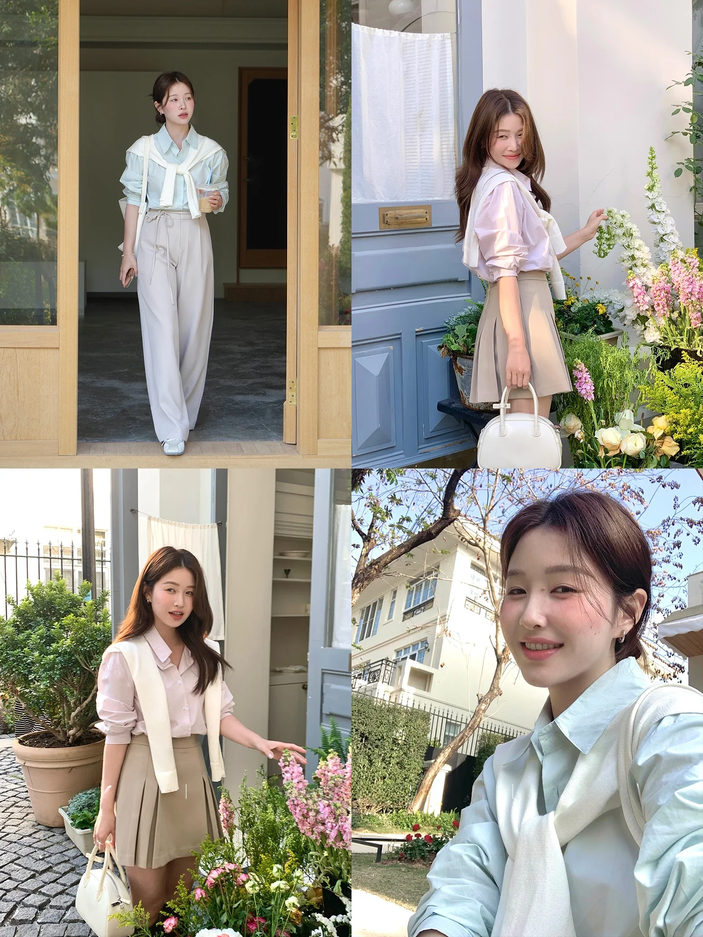 

Корейский стиль: женская рубашка с длинным рукавом и шалью, комплект для создания элегантного и модного образа, повседневный, свободный крой, дышащий, с эффектом стройности.