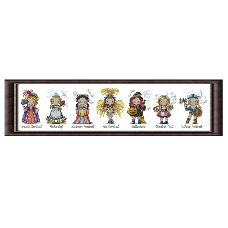 

The cross-stitch set 28CT, 18CT, 14CT and 11CT can be selected as printed fabric handcrafted material packs and saga festival fi