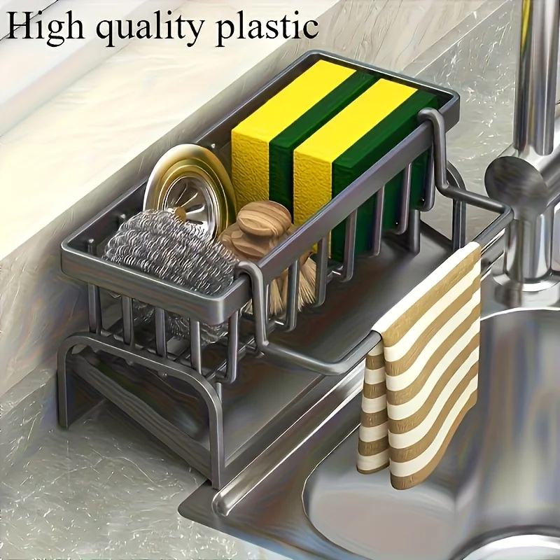 

Multi functional dishcloth holder made of PP material Durable easy to clean Suitable for kitchens and bathrooms