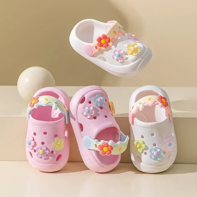 

Children's slippers fashion cute flower girl sandals breathable non-slip indoor and outdoor garden beach slippers outdoor sports