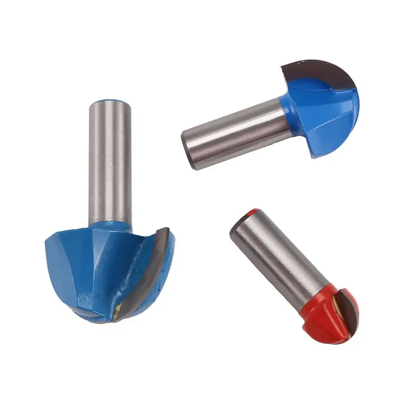 

AAAF 3Pcs Router Bits , 1/2Inch Shank Core Box Router Bit Set,Diameter 3/4Inch, 1-1/4Inch, 1-5/8Inch Round Nose Bit Set