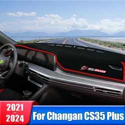 Cubierta de salpicadero de coche para Changan CS35 Plus, 2021, 2022, 2023, 2024, alfombrilla antideslizante de escritorio, accesorios de almohadilla