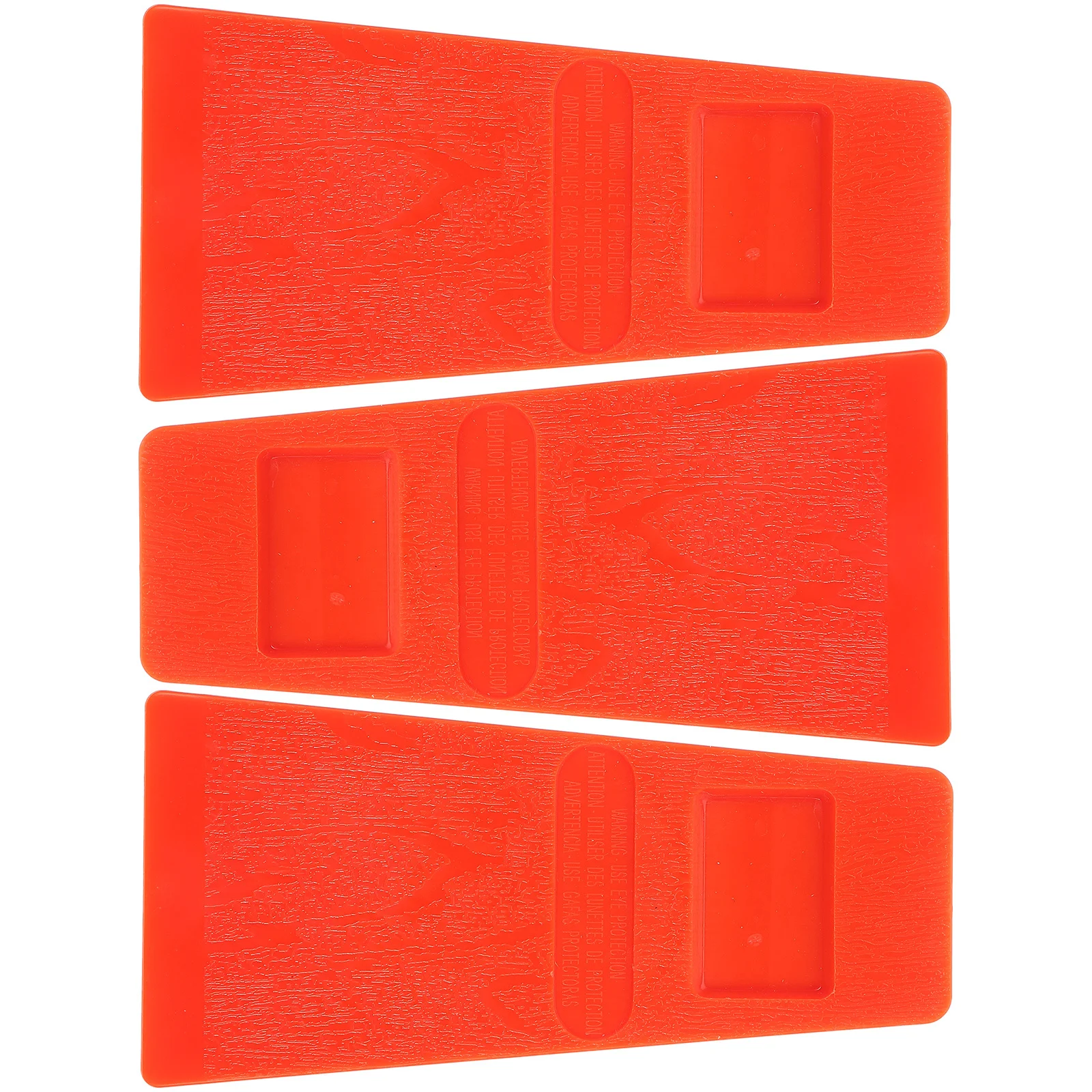 

3Pcs Tree Felling Wedges Durable Uneven Surface Friction Increase Professional Logging Supply Felling Wedge Plastic Chock