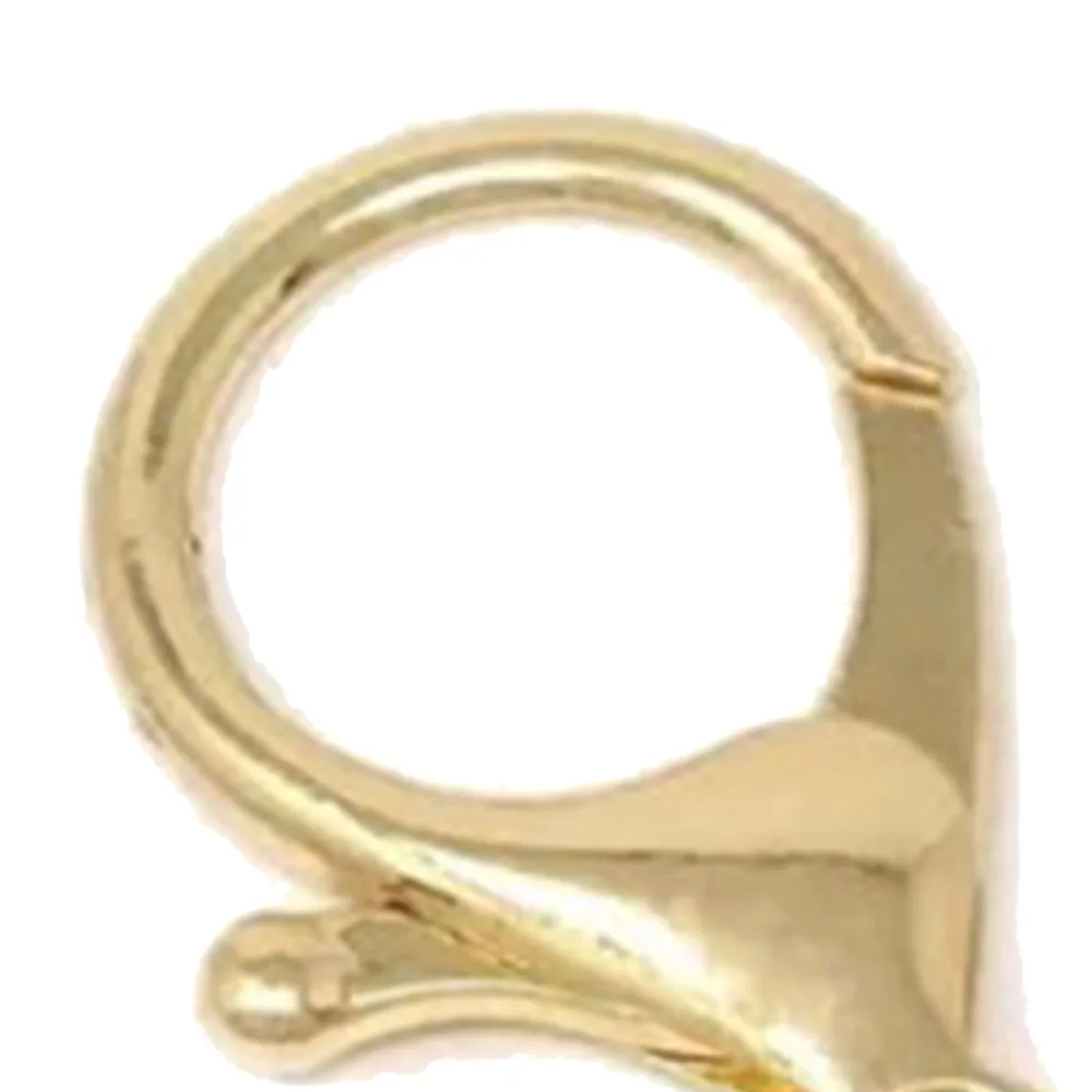 50Pcs Alloy Golden Flat Split Key Rings Golden 6.5*2.1cm Shrimp Lobster Clasp Hardware DIY Keychain Making Accessories