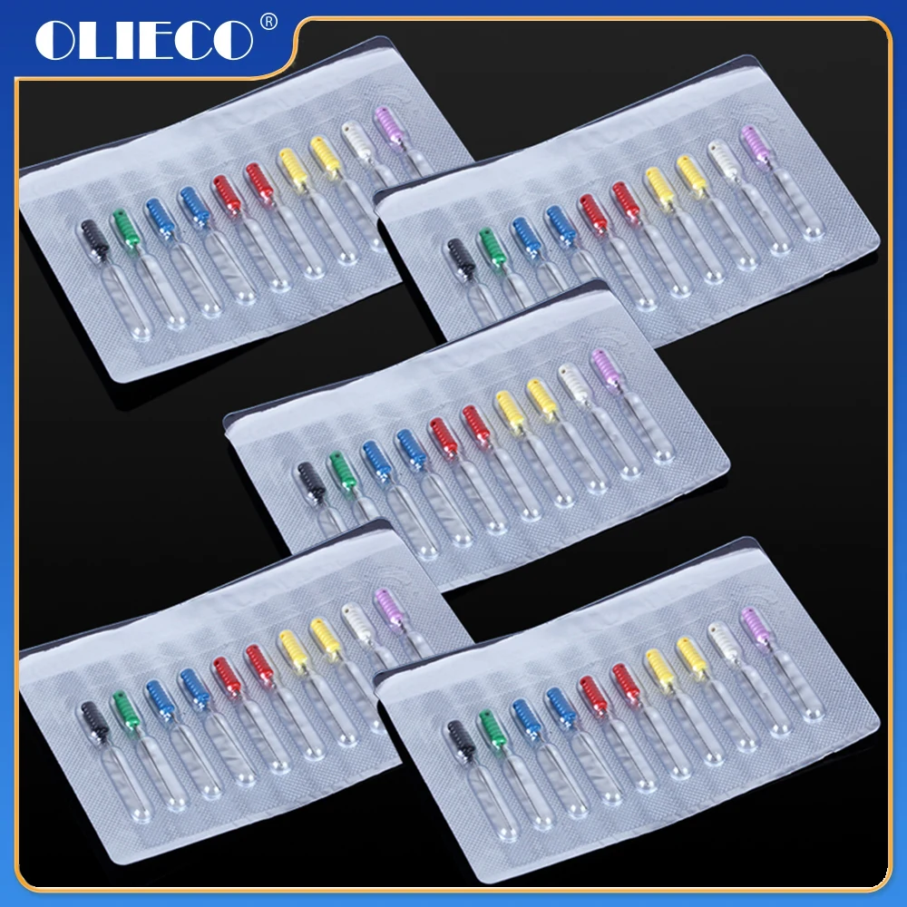 5Packs Dental Endodontic Root Canal Cleaning Barbed Broaches Hand Use Files 25mm 10Pcs/Pack Dentistry Tools