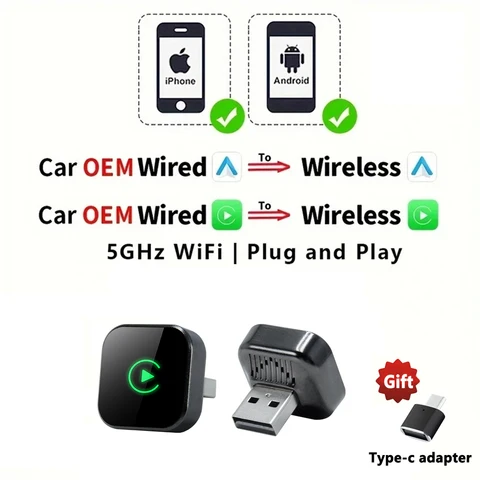 Xiaomi MIJIA Беспроводной CarPlay Адаптер