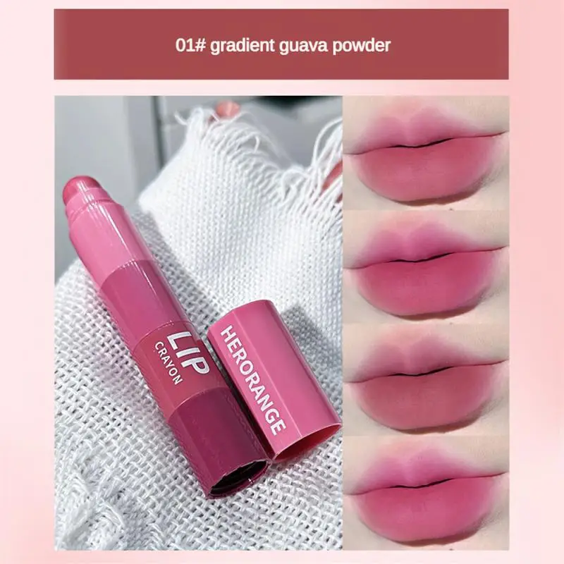 4 Farben in 1 matten Lippenstift Stift Samt Rose lila Lippen tönung Combo langlebige Antihaft-Tasse Lip gloss Set Make-up Kosmetik-Kit