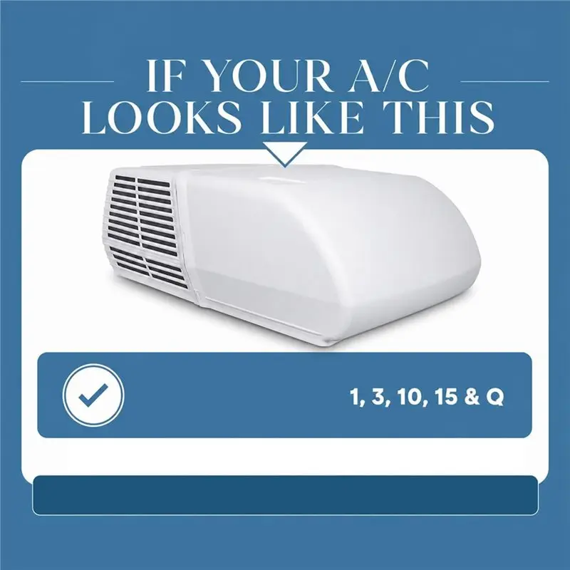 Classic-For For Mach 1, 3, 10, 15 And Q RV Air Conditioners-Not Universal-Suitable For Mach 8, Dometic