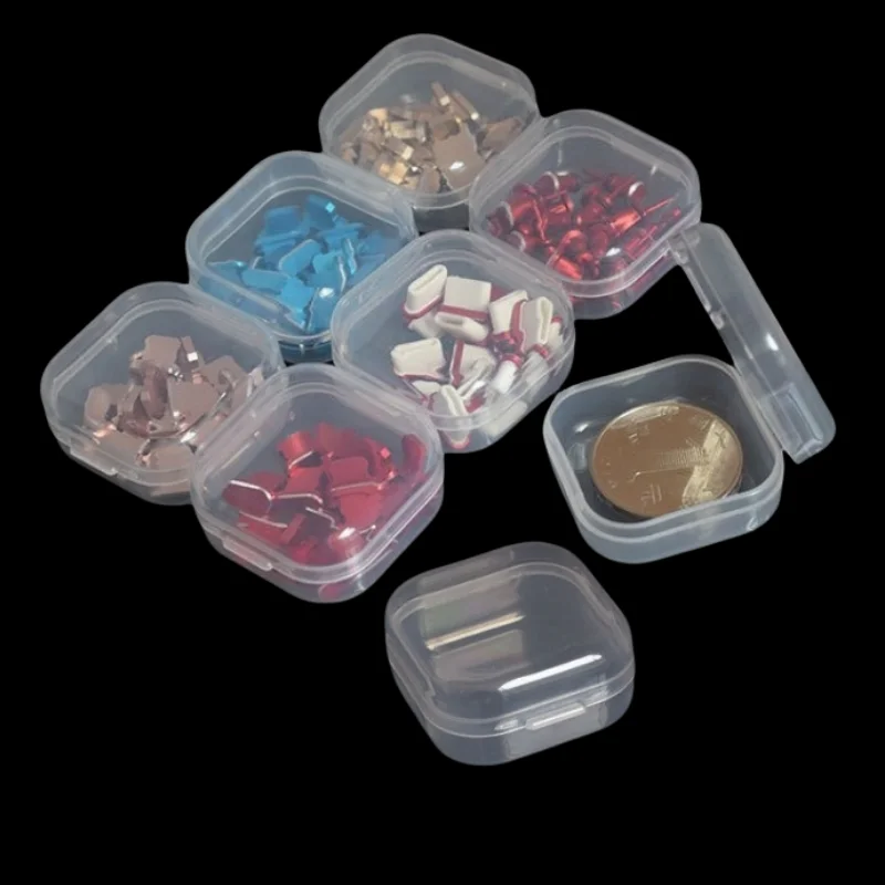 Small Bead Organizers,Clear Bead Storage Containers Plastic Cases,Transparent Box for Nail DIYCraft Making Jewelry Battery Screw