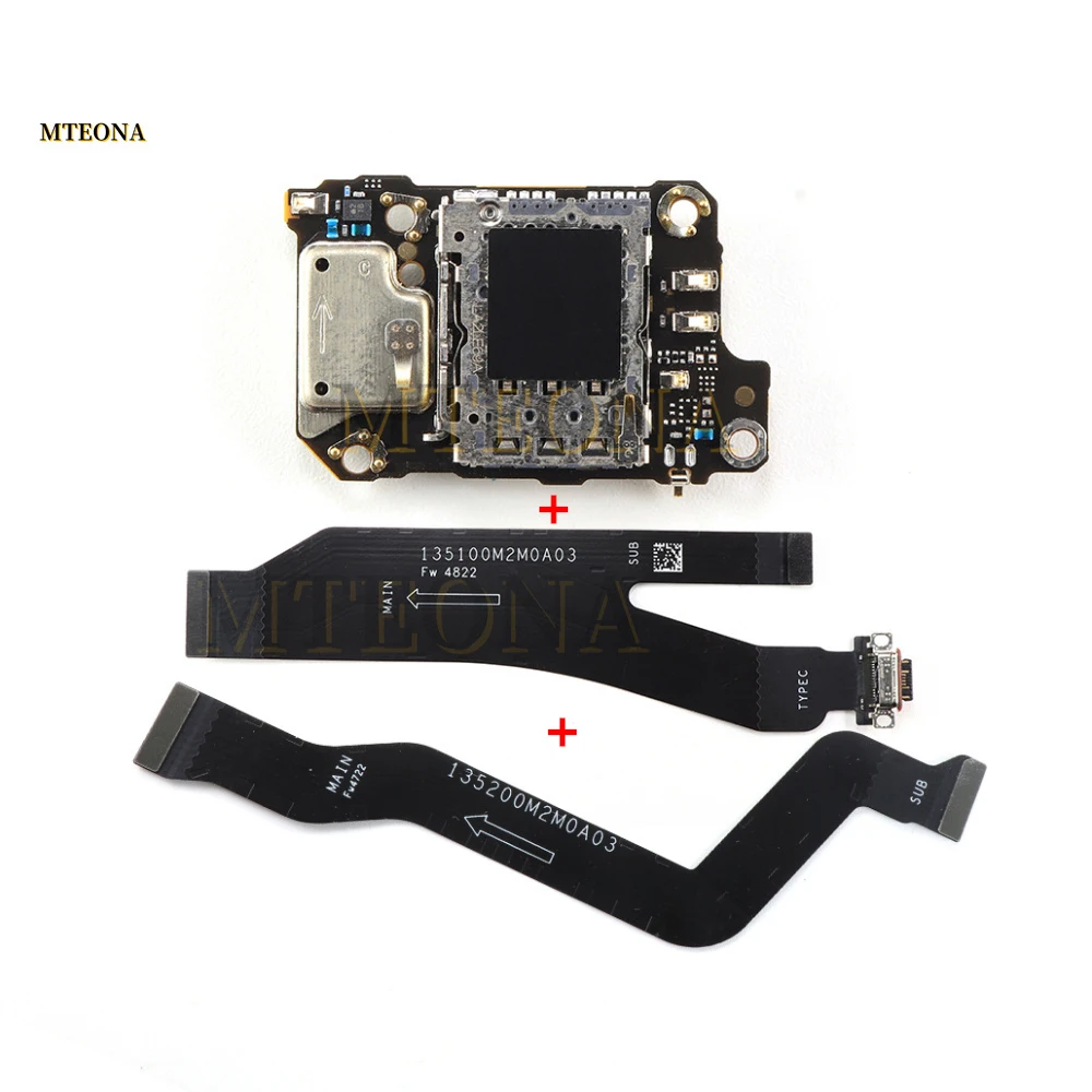 SIM Card Reader Socket Tray Slot For Xiaomi 13 Pro USB Charging Dock MainBoard Connector Motherboard LCD Screen Flex Cable