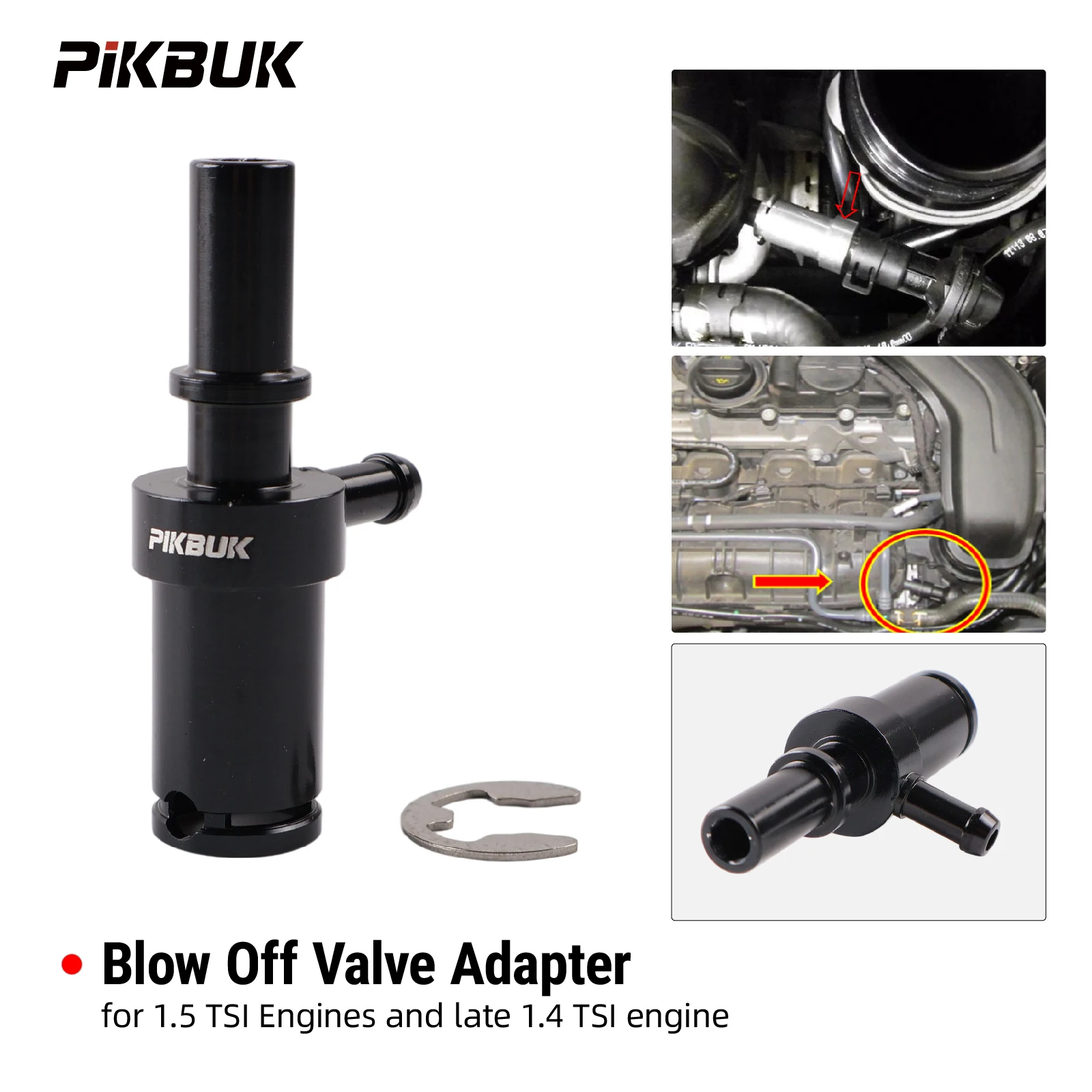 PIKBUK Boost Tap Kit for 1.5 TSI Engines and Late 1.4 TSI Engine from 2018 Onwards and the Ford Focus ST280