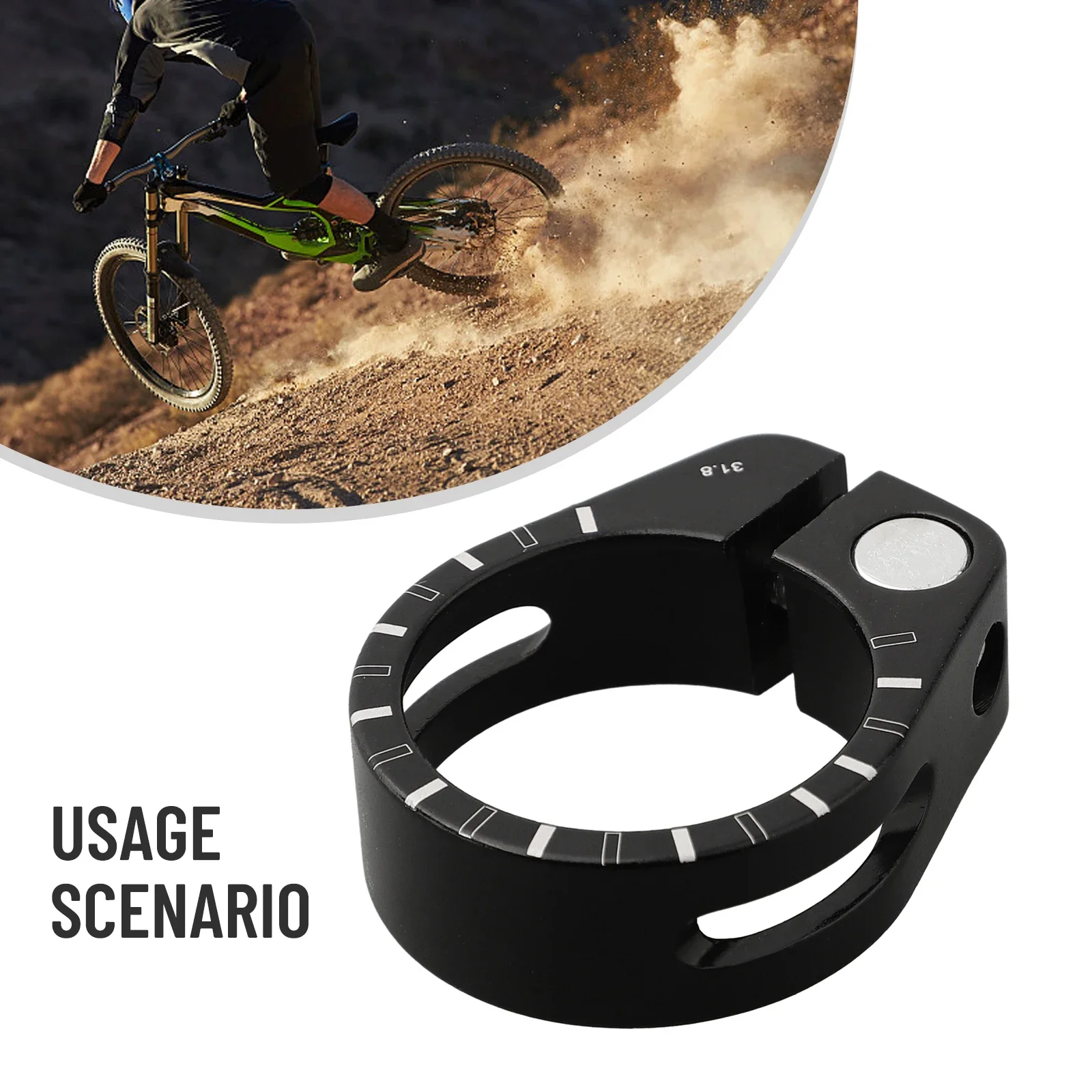 

Хомут для подседельного штыря велосипеда, премиум-конструкция из сплава 31 8 мм/34 9 мм, подходит для нескольких диаметров подседельного штыря, обработанный на станке с ЧПУ для долговечности