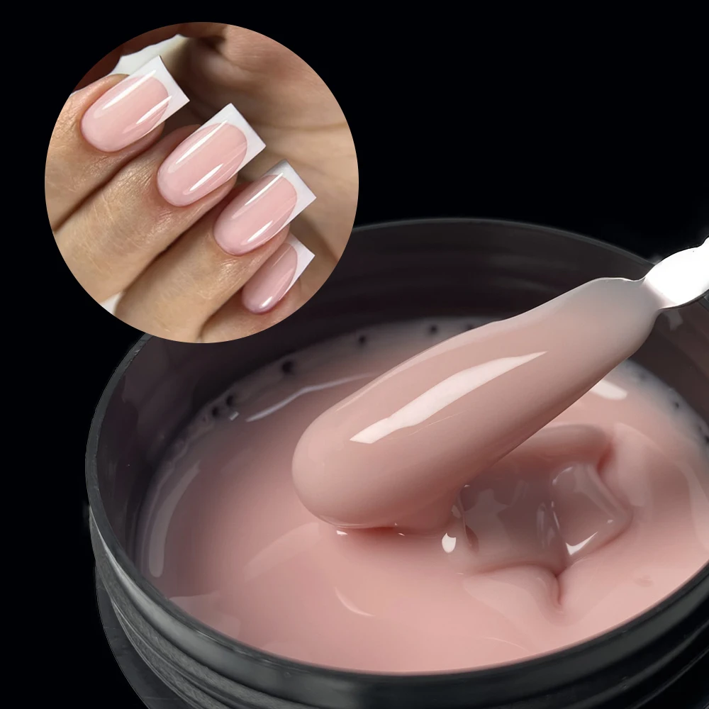Jillnails 50G Builder Nagelgel Weihnachten Rot Burgund Selbstnivellierendes Medium UV Led Gel 50 ml