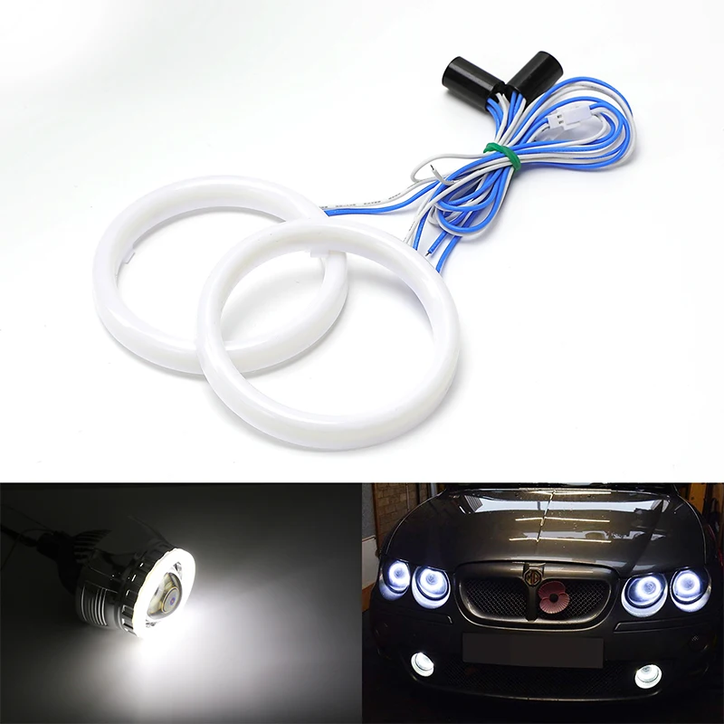 

Car Modification Angel Eyes Daytime Running Light Headlight Circle Cotton Light Cob Angel Demon Eyes Highlight Motorcycle Halo