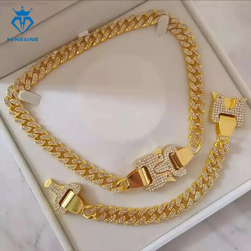 Hengxing Jewelry Ice Out Maimi 15mm Cuban Link Chain 925 Silver Hip Hop Vvs Moissanite Diamond Cuban Chain Bracelet