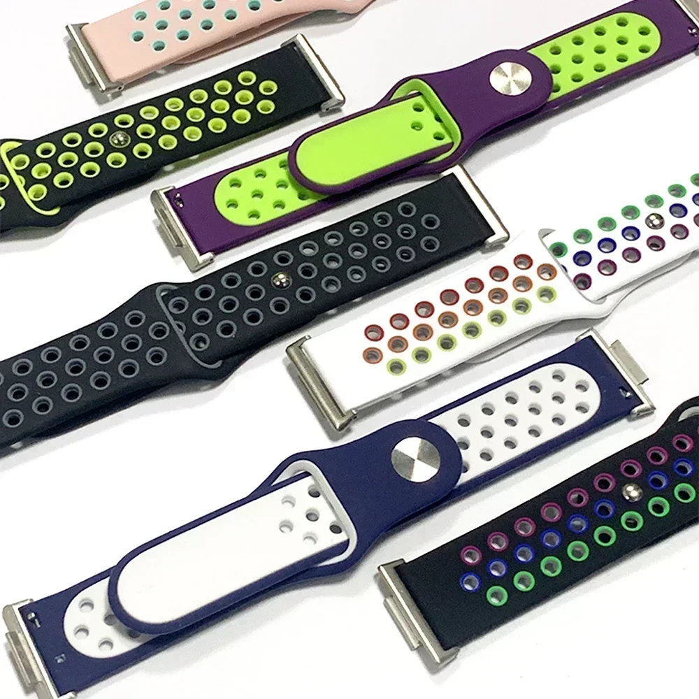 Correa de reloj deportivo para Huawei Fit 2, pulsera de vitalidad transpirable de silicona para reloj inteligente Huawei Fit2, accesorios para correas de reloj