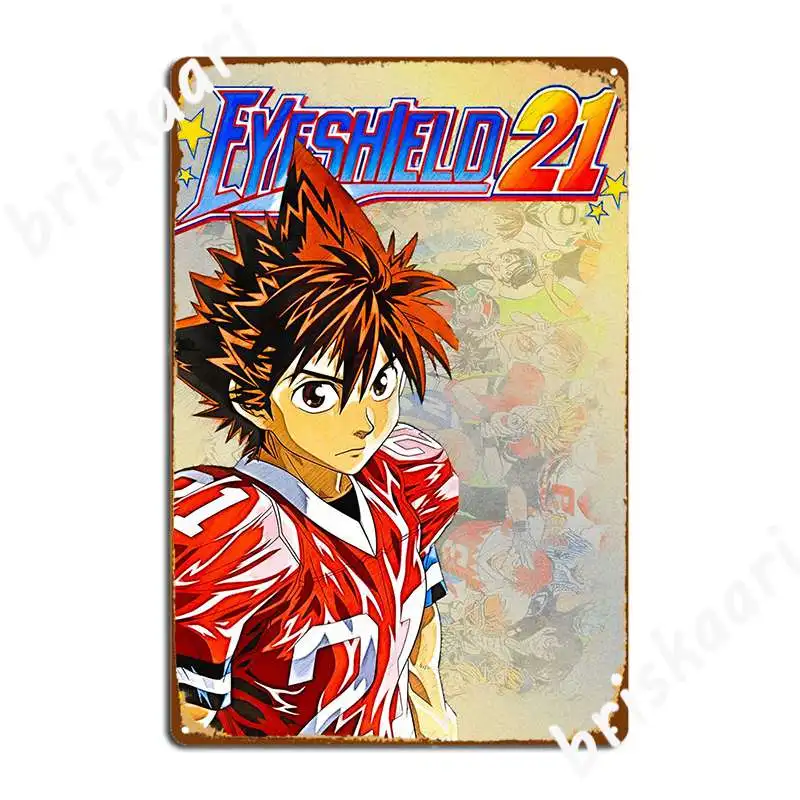 Eyeshield 21 Sena Kobayak Metal Sign Club Mural Painting Club Bar Funny Tin sign Poster