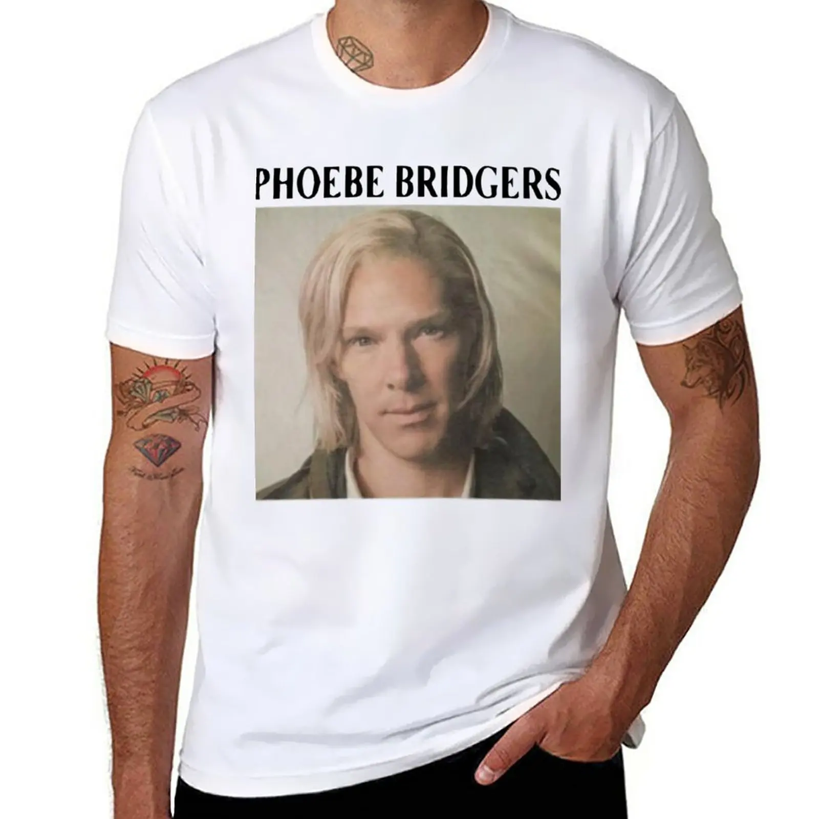 

New Phoebe Bridgers Benedict Cumberbatch T-Shirt Aesthetic clothing sweat shirt Oversized t-shirt sweat shirts tshirts for men