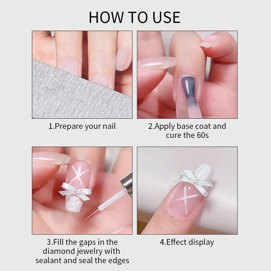 3 في 1 حافة ختم معطف فوقي لامع هلام مسمار البولندية ل الكروم مرآة مسحوق UV LED علاج الفجوة ملء معطف فوقي هلام مسمار الفن سالو #6