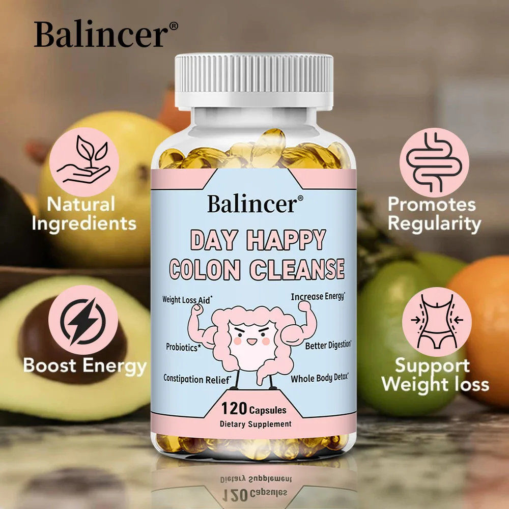 Colon Cleansing Capsules, Gut Care Supplement, Support Daily Digestive Comfort, Detoxification Constipation & Bloating Relief