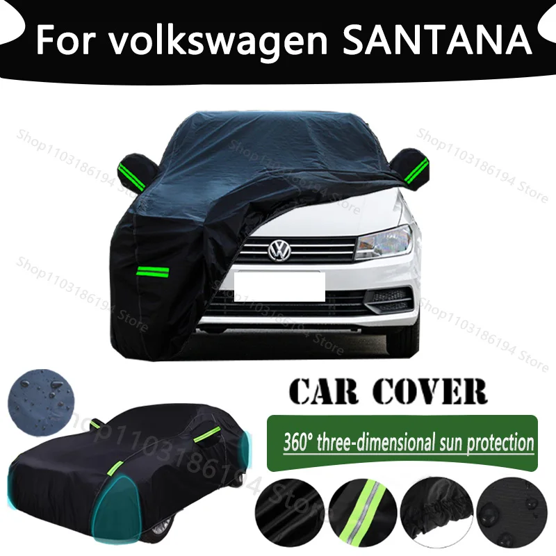 

For volkswagen SANTANA Outdoor Protection Full Car Cover Snow Covers Rainwater Sunshine Dustproof Scratches Car Cover