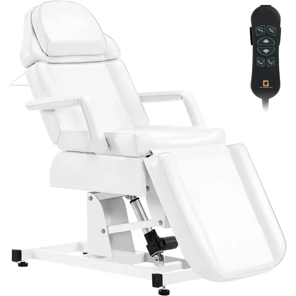 

Fully Electric Tattoo Chair for Clients, 3-Motor Adjustable Tattoo Bed, Multi-Functional Facial Bed for Estheticians
