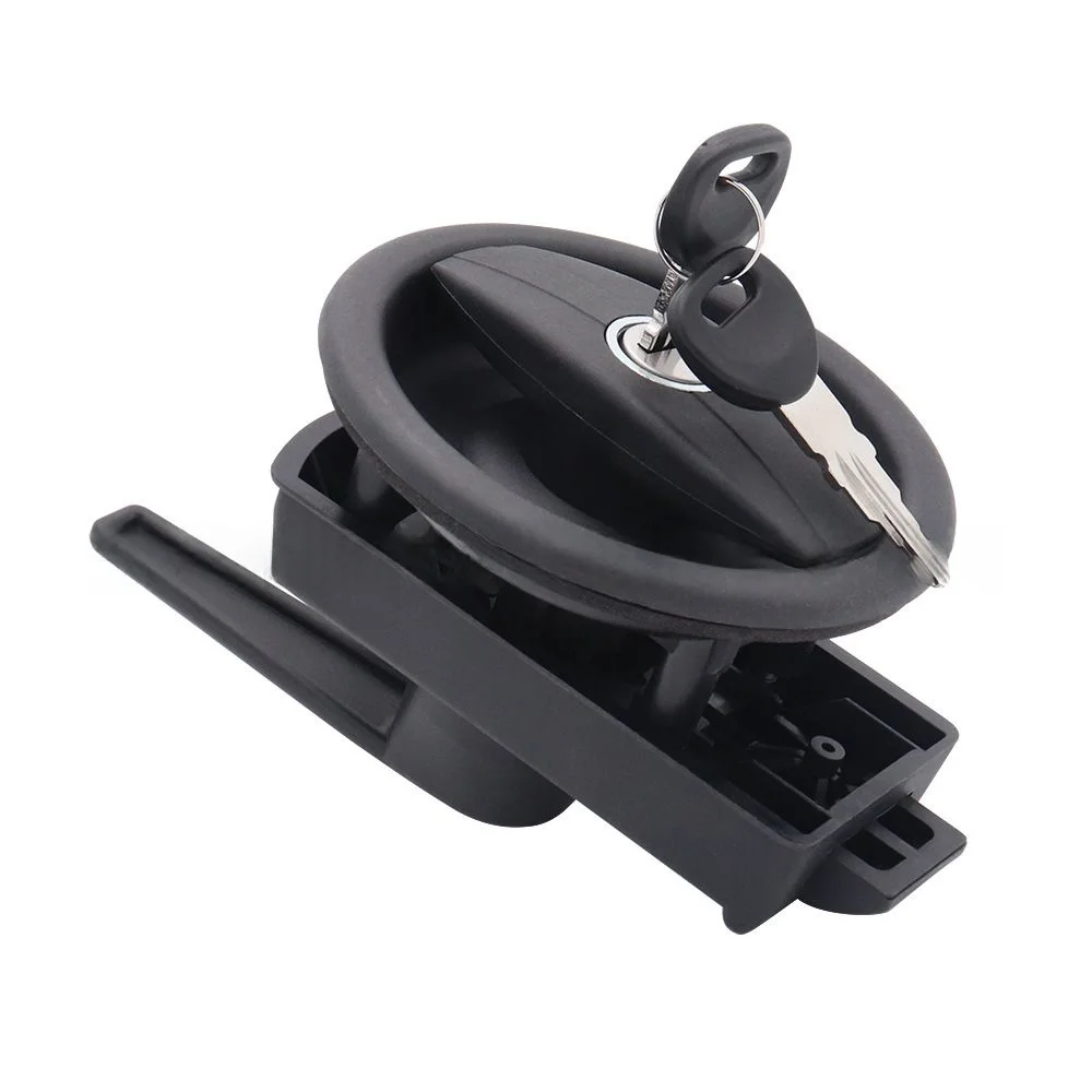 Cerradura de puerta Circular de aleación para caravana, accesorios para caravana, autocaravana, cerradura de puerta completa, barril C/W, mano izquierda, 1 Uds.