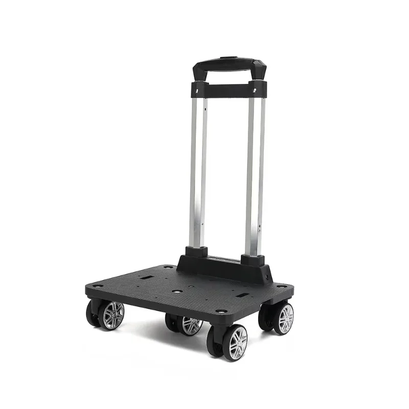 

Folding Hand Trolley 25kg Load Capacity Telescopic Handle Universal Wheels For Luggage Shopping Transport