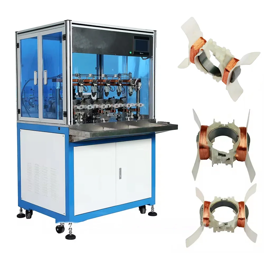 Automatic Bobbin Coil Winding Machine Bldc Stator Motor Coil Armature Machine Toroid Armature Wire Motor Machine