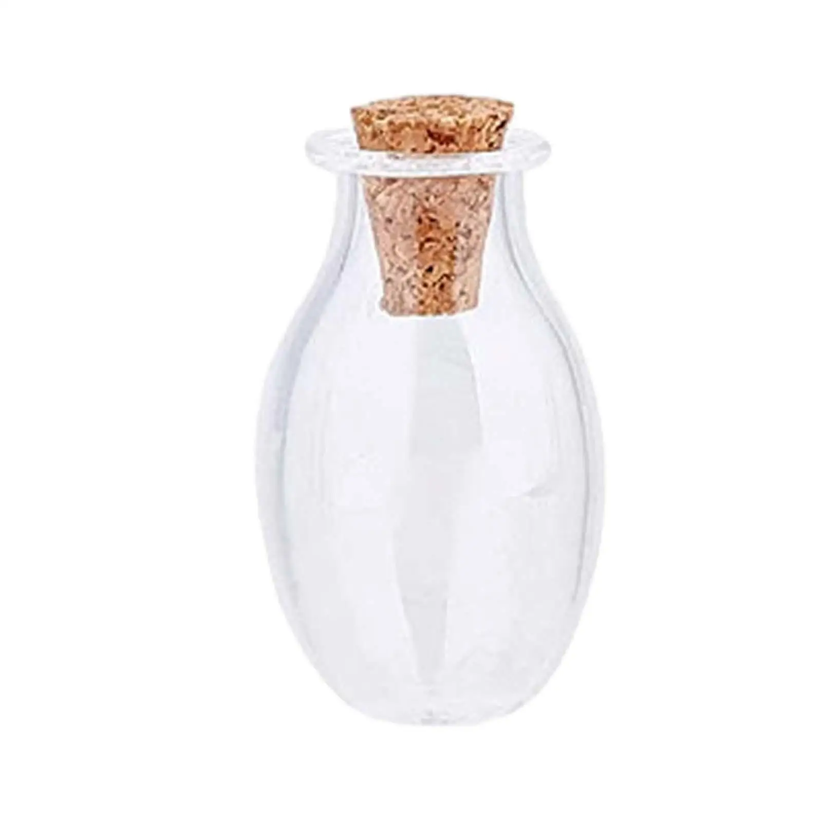 Mini Glass Bottles with Cork Stoppers Wishing Bottle Jars Drifting Bottles for DIY Crafts