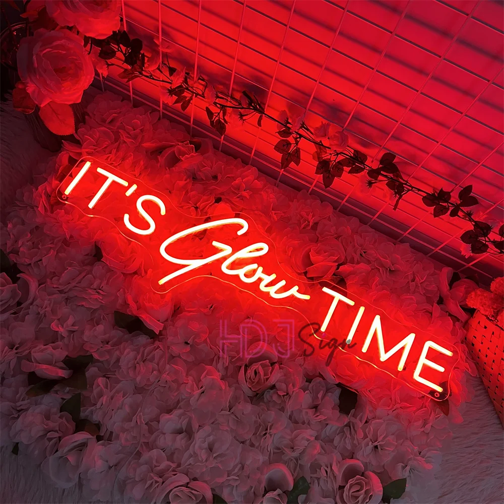It's Glow Time Neon Led Signs Home Room Wall Party Decor Birthday Bedroom Decoration Neon Lights USB Gifts