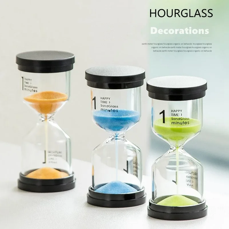 Creative 1 minute hourglass timer Sandglass glass ornaments home decoration crafts